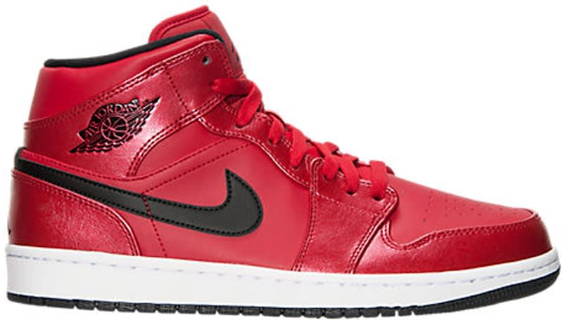 Jordan 1 Mid Gym Red Black Patent